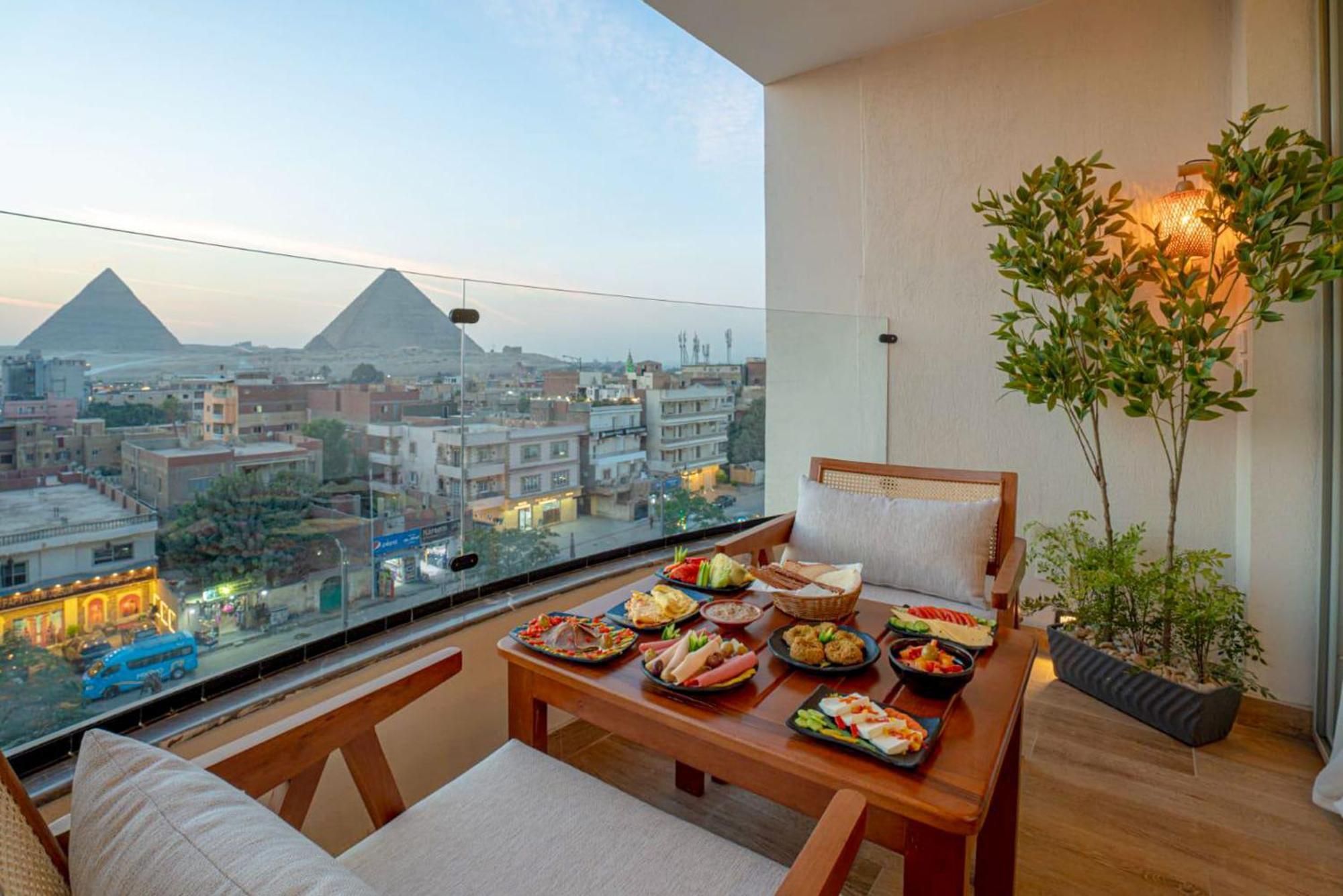 Galaxy Pyramids View Inn Kafrat al Jabal Экстерьер фото