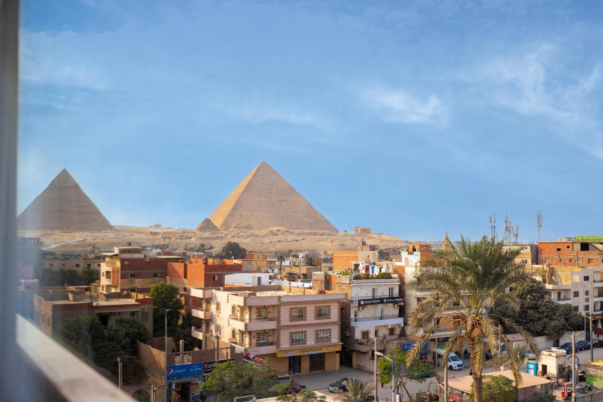 Galaxy Pyramids View Inn Kafrat al Jabal Экстерьер фото