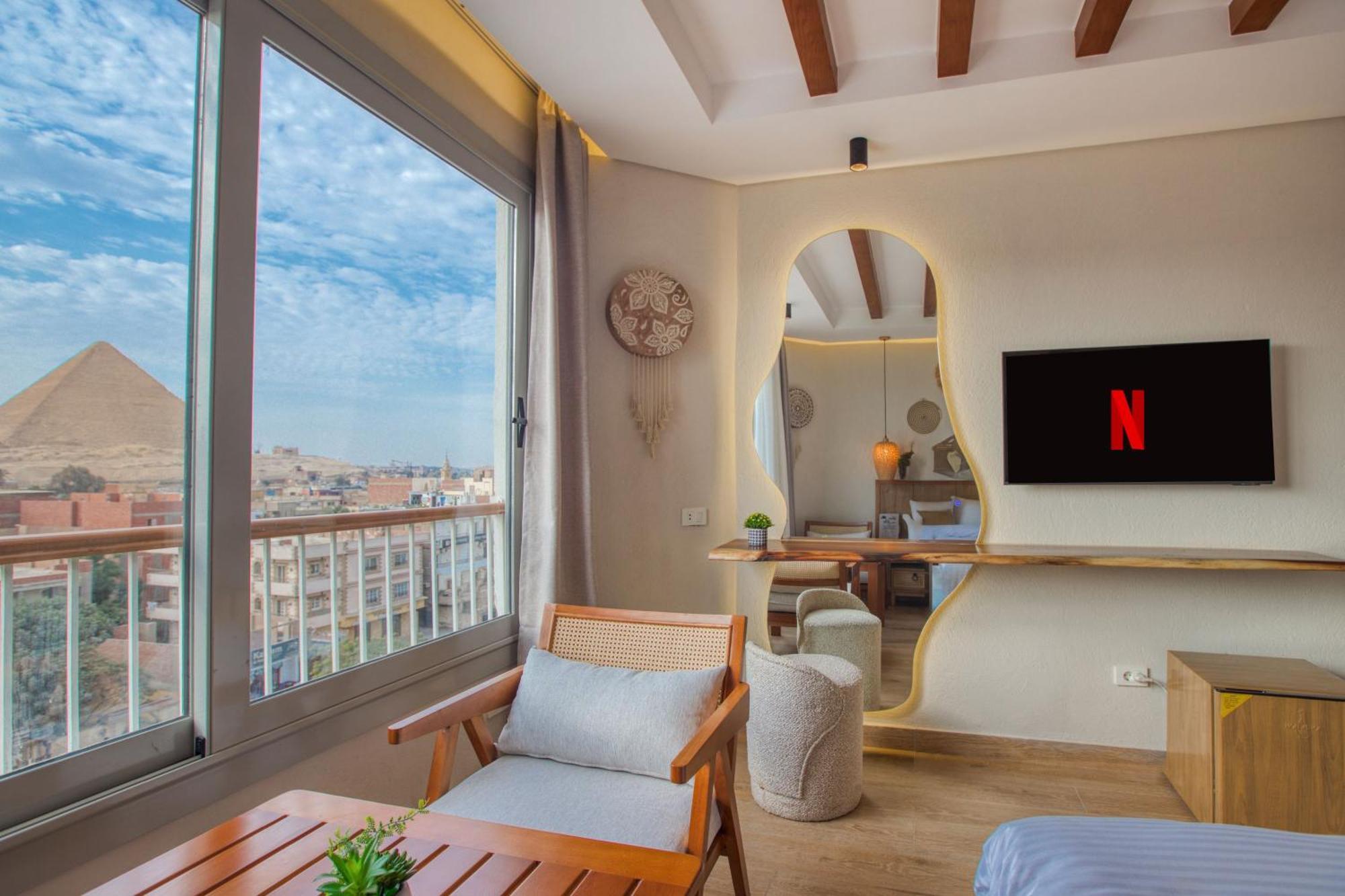 Galaxy Pyramids View Inn Kafrat al Jabal Экстерьер фото