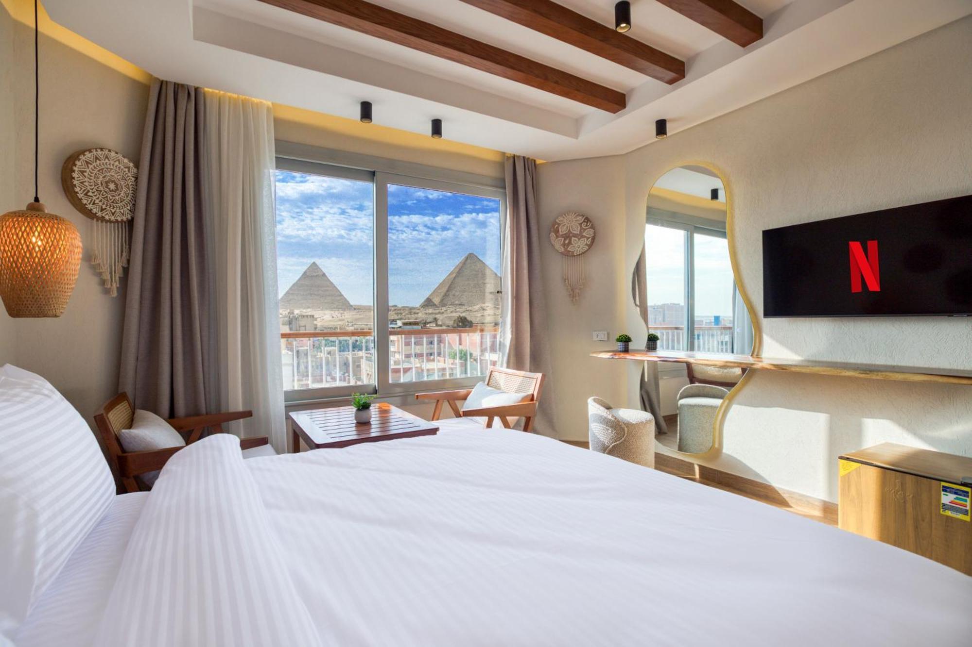 Galaxy Pyramids View Inn Kafrat al Jabal Экстерьер фото