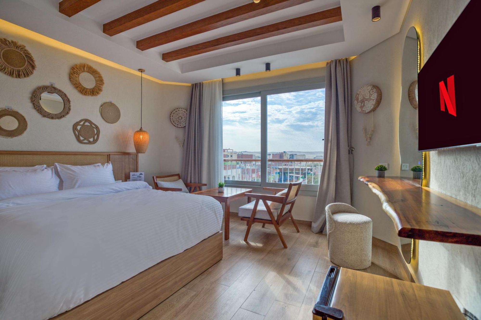 Galaxy Pyramids View Inn Kafrat al Jabal Экстерьер фото