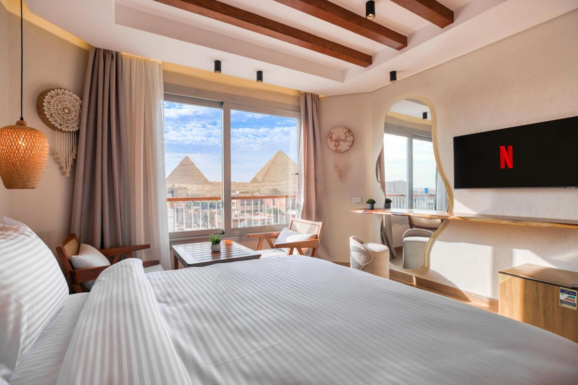 Galaxy Pyramids View Inn Kafrat al Jabal Экстерьер фото