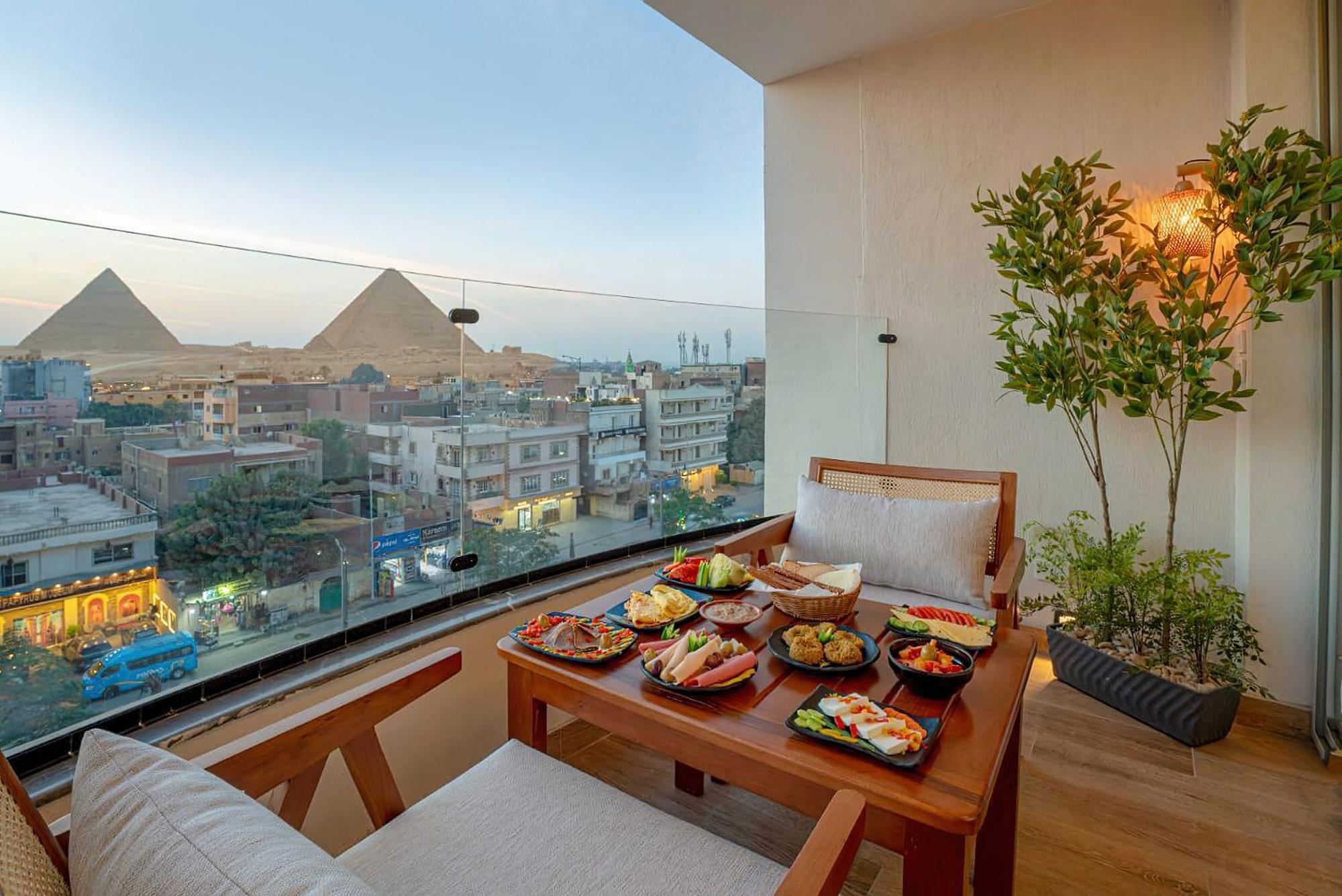 Galaxy Pyramids View Inn Kafrat al Jabal Экстерьер фото